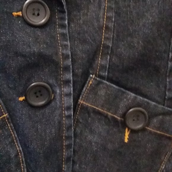 Armour Jeans Jacket -pockets, buttons - Picture 2 of 5